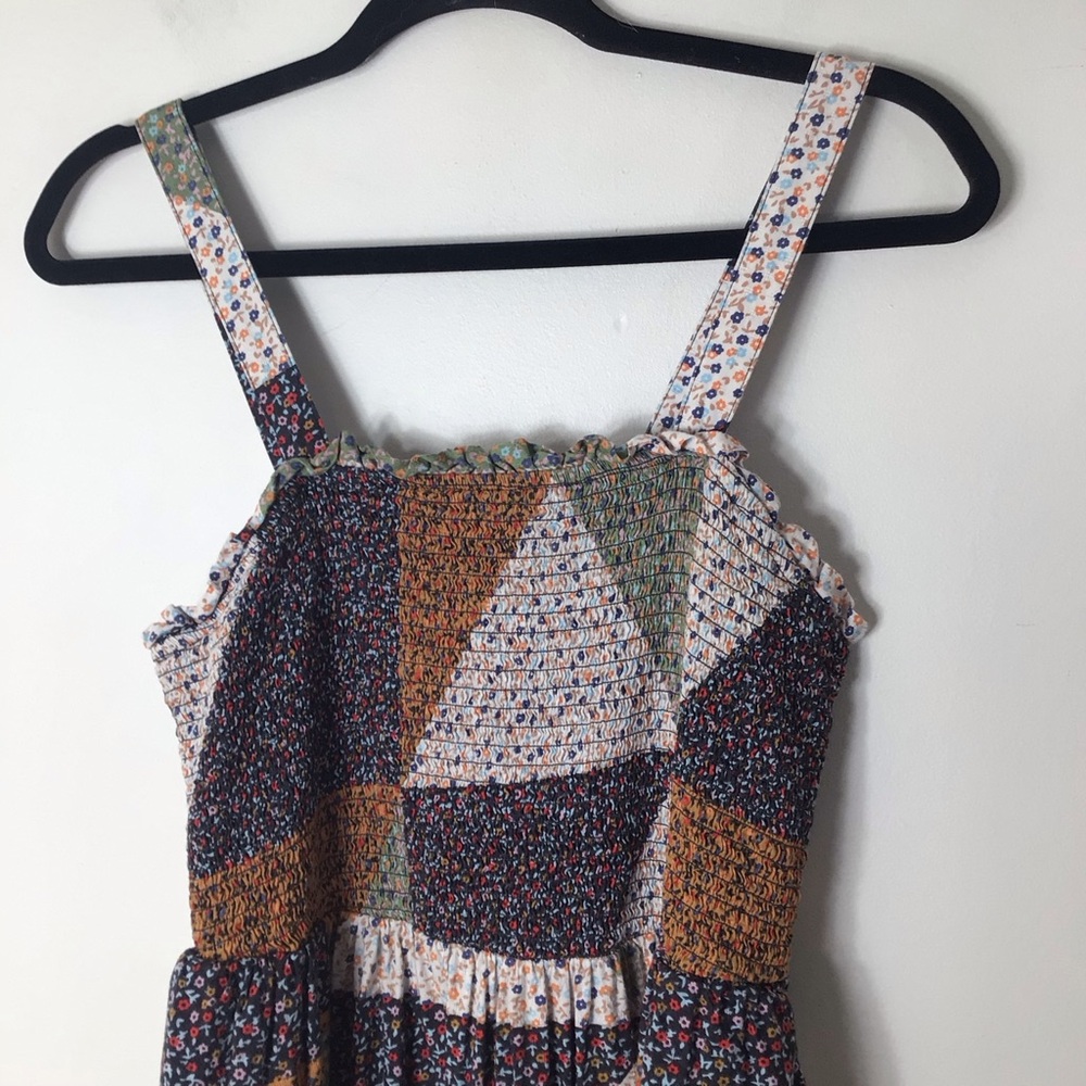 Universal Thread Multicolor Patchwork Midi Dress … - image 2